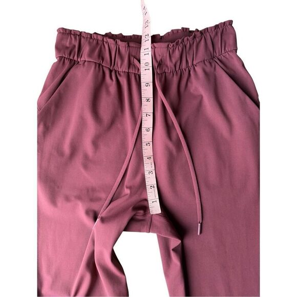 Lululemon Stretch High-Rise Pant 7/8 Length Red Merlot Size 4 - Picture 8 of 11